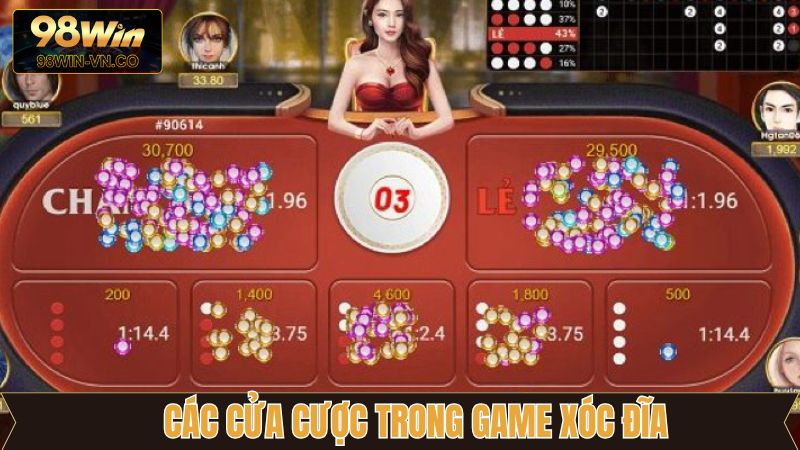 Xóc Đĩa - Bật Mí Kinh Nghiệm Đánh Chắc Thắng Từ 98Win 3 Xóc đĩa cùng các cửa cược chính trong game