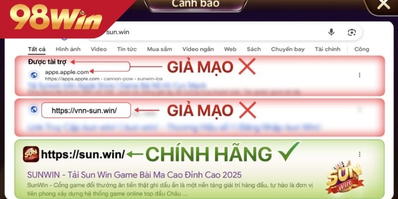 Phân Biệt Sunwin Thật Giả: Hướng Dẫn Kiểm Tra Chính Xác 2 Để tránh các nền tảng giả mạo người chơi cần phân biệt Sunwin thật giả